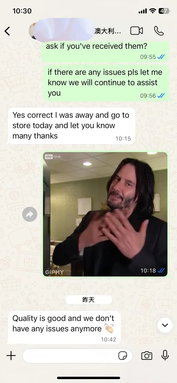 Повратне информације нашег клијента из Аустралије: Квалитет је најбоља комуникација