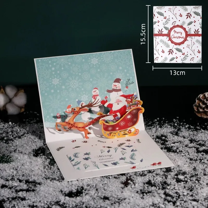 Christmas 3D paper card
